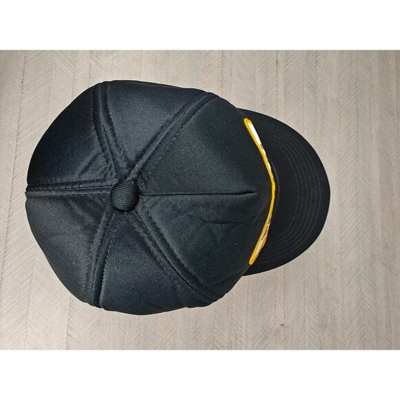 Vintage Snapback Trucker Hat Traval Contractors Black Cap By Headliner Korea - Picture 7 of 9